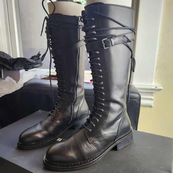 Ann Demeulemeester Knee High Lace Up boots size 36.5 BNWB - Picture 14 of 15
